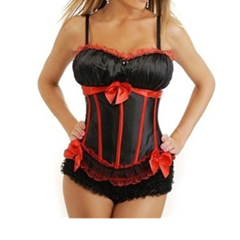 Новый дизайн женские Модные Корсеты бюстье Ренессанс Атласный Кружевной Корсет