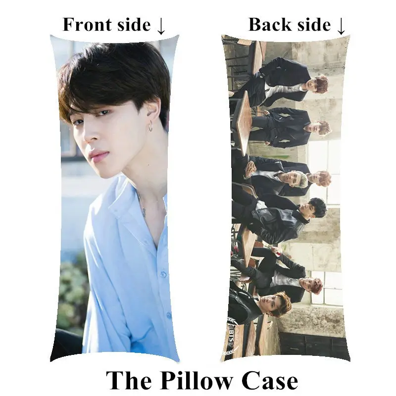 PillowCase Bangtan мальчики длинная наволочка kpop Jimin домашняя девушка только тело наволочка на заказ - Цвет: PillowCase