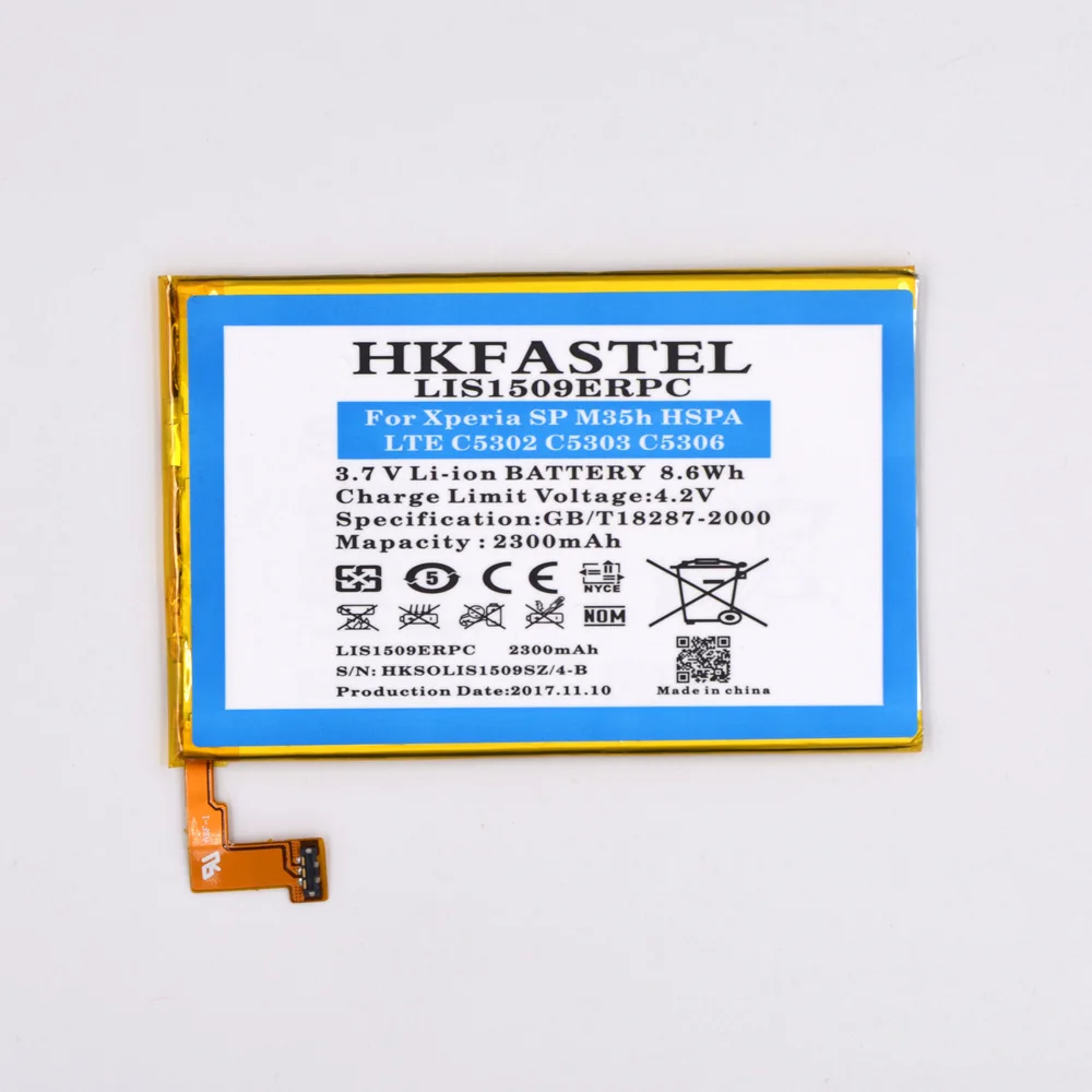 HKFASTEL LIS1509ERPC Батарея для sony Xperia SP L35 M35h к оператору сотовой связи HSPA LTE C5302 C5303 C5306