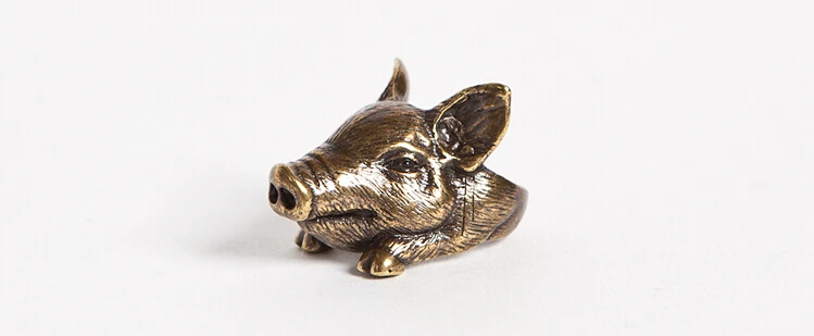 Wholesale Unique Handmade Boho Chic Retro Pig Ring Female and Male Pet Lovers Gift Idea-- 12pcs/lot | Украшения и аксессуары