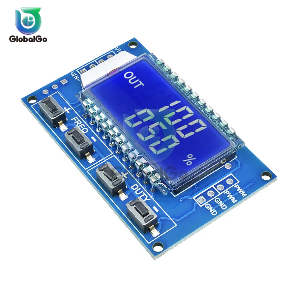 1 канальный сигнал генератор PWM частота импульсов рабочий цикл регулируемый дисплей модуля LCD 1Hz-150 Khz 3,3 V-30 V PWM плата Модуль гибкий кабель