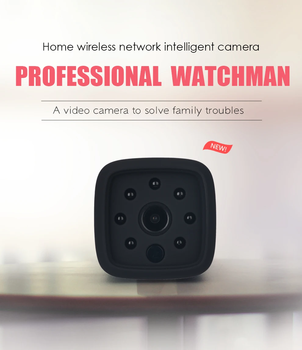 Мини камера Wifi IP с датчиком движения 1080P мини камера Wifi HD ночного видения для iphone Android видео безопасности магнитный зажим