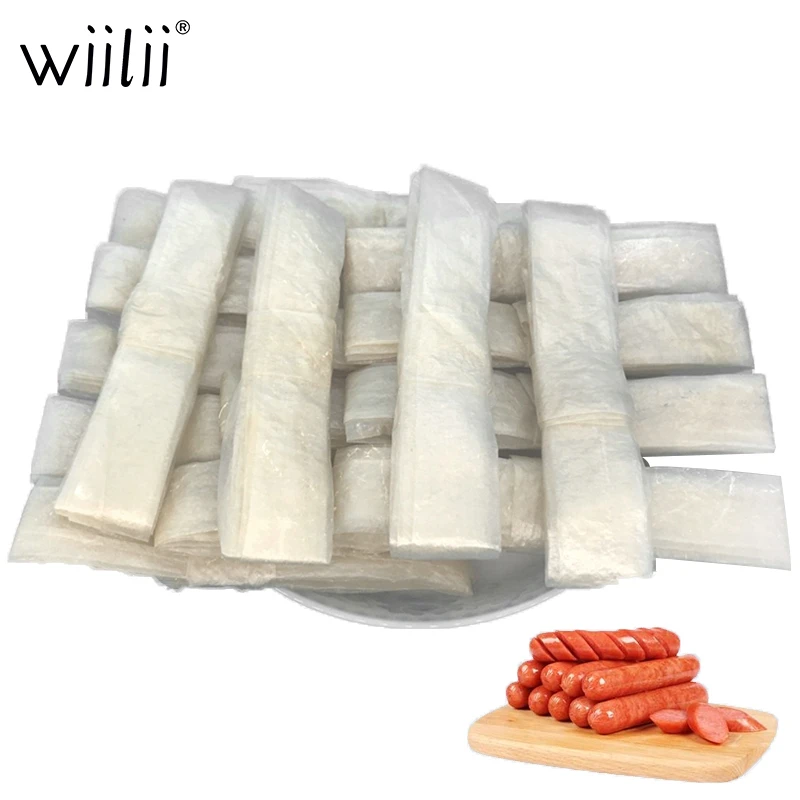 WIILII сухая овечья колбаса корпус Натуральная Овечья крышка хот-дог оболочка