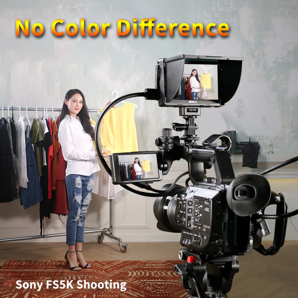 Viltrox 5 ''Φ Clip on цветной TFT ЖК монитор HDMI AV для Canon Sony со стандартным зарядным