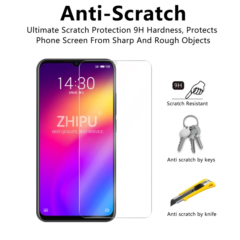 2 шт закаленное стекло для Meizu Note 9 Защитное экрана 2.5D H Премиум Закаленное