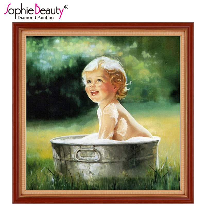 Новинка 2018 картина из страз сделай сам Sophie Beauty вышивка крестиком вязание