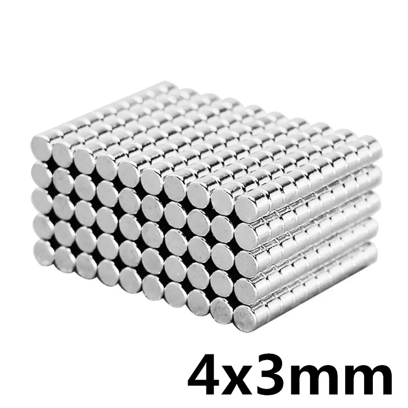 100 шт. 4x3 N35 4 мм * 3 meodymium магнит мини диск диаметром x сильный Мощный круглый оптовая