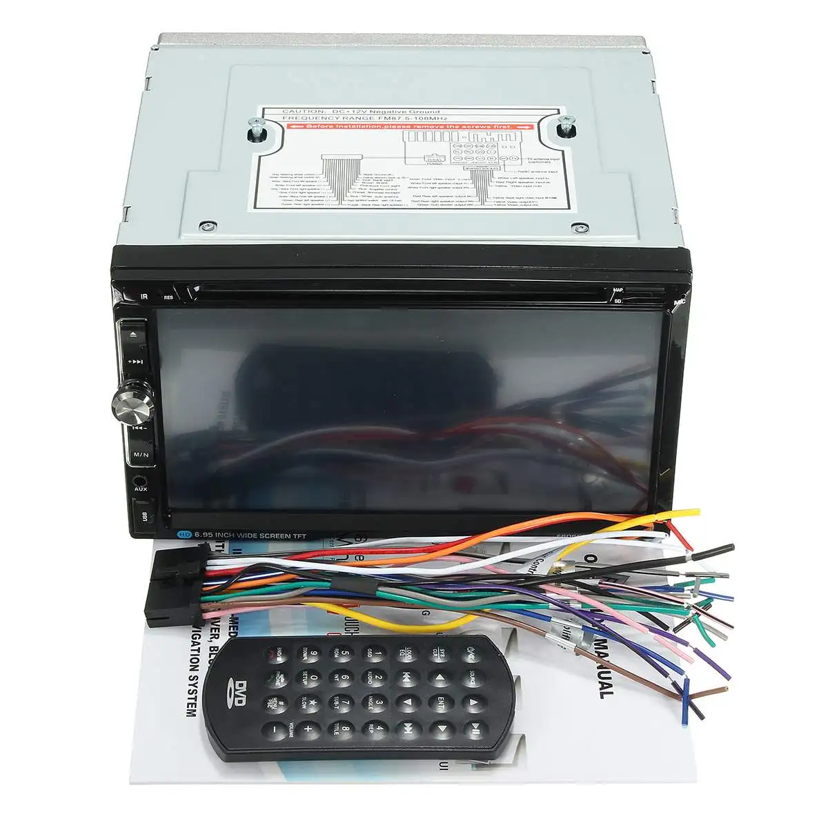 7 дюймов 2 Din 52 Вт* 4 Универсальный автомобильный стерео DVD радио плеер bluetooth FM MP3 MP4 Радио Aux развлечения мультимедийный плеер
