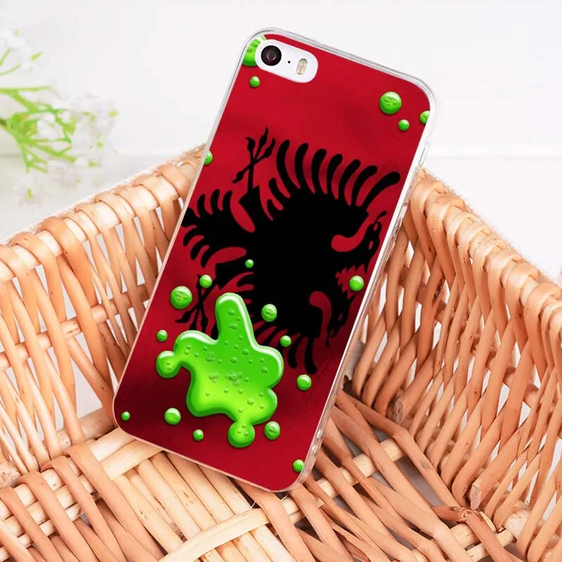 Мягкий чехол для телефона MaiYaCa из ТПУ с флагом Албании iPhone 8 7 6 6S Plus X XS MAX XR 5 5S SE 11pro max