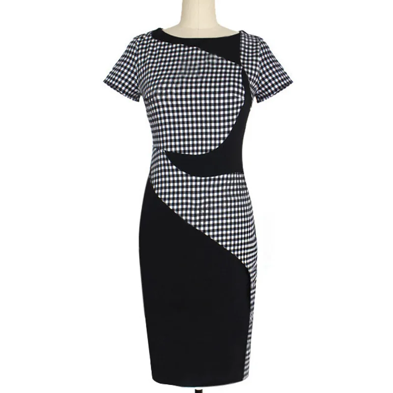 Стильные и привлекательные Женские приталенные бодикон черный белый цвет