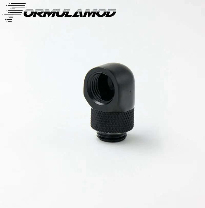 FormulaMod Fm 90DX черный серебристый G1/4 ''резьба 90 градусов Поворотный фитинг адаптер