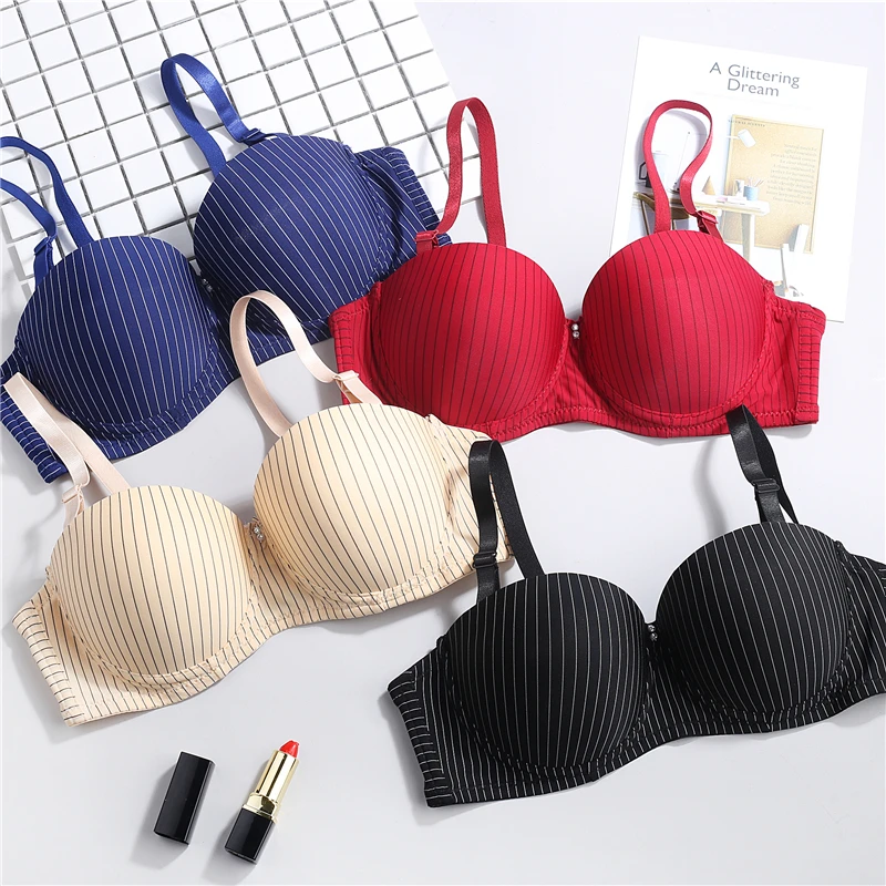

Sexy Bras For Women Seamless Bra Push Up Lingerie Bralette Bra Female Striped Brassiere Underwear Intimates Dropshipping