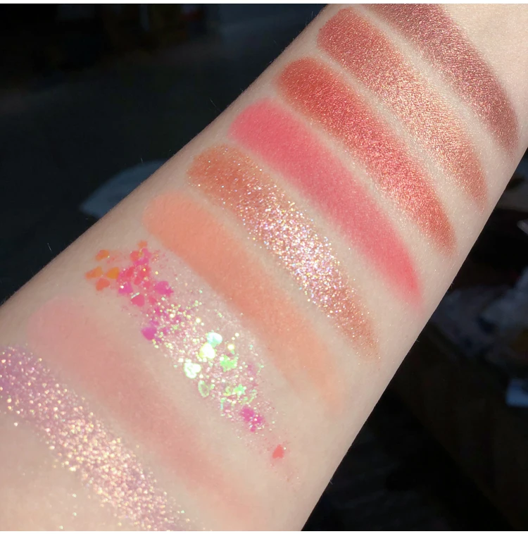 Бренд Shimmer Matte Makeup Pallete 9 цветов блеск прессованные тени для век Палитра бриллиантов макияж тени для век Палитра для пигментов косметика