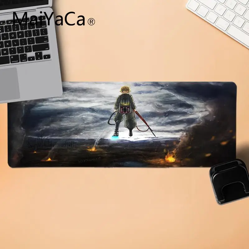 MaiYaCa Non Slip PC Youjo Senki Large Mouse pad Computer mat Durable Rubber Mat Pad Gaming | Компьютеры и офис