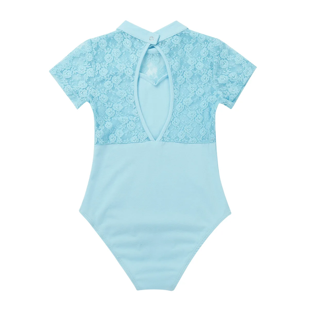 TiaoBug для девочек цветочные кружева сращивания балетные трико короткий рукав Профессиональный гимнастика купальник детский танцевальный сценический костюм