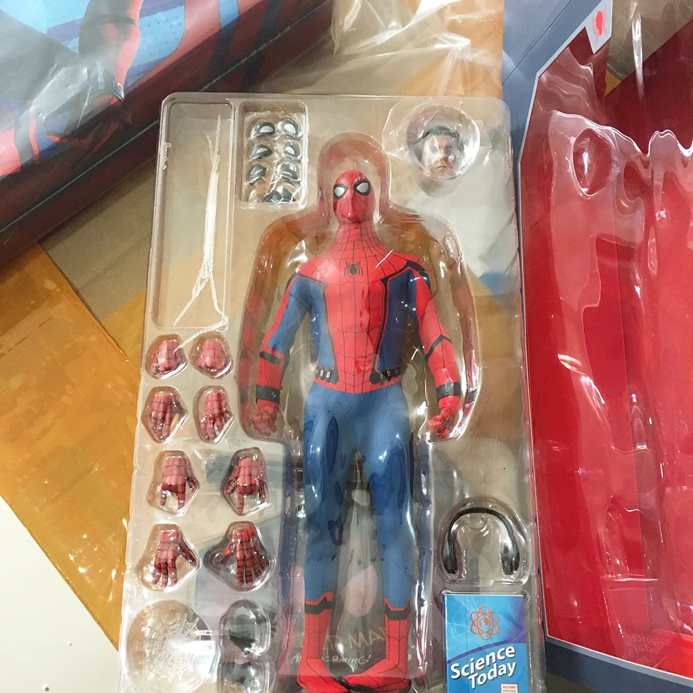 30 см настоящая одежда сумасшедшая игрушка Marvel Мстители Человек паук Герой BJD суставы фигурка подвижная модель игрушка подарок