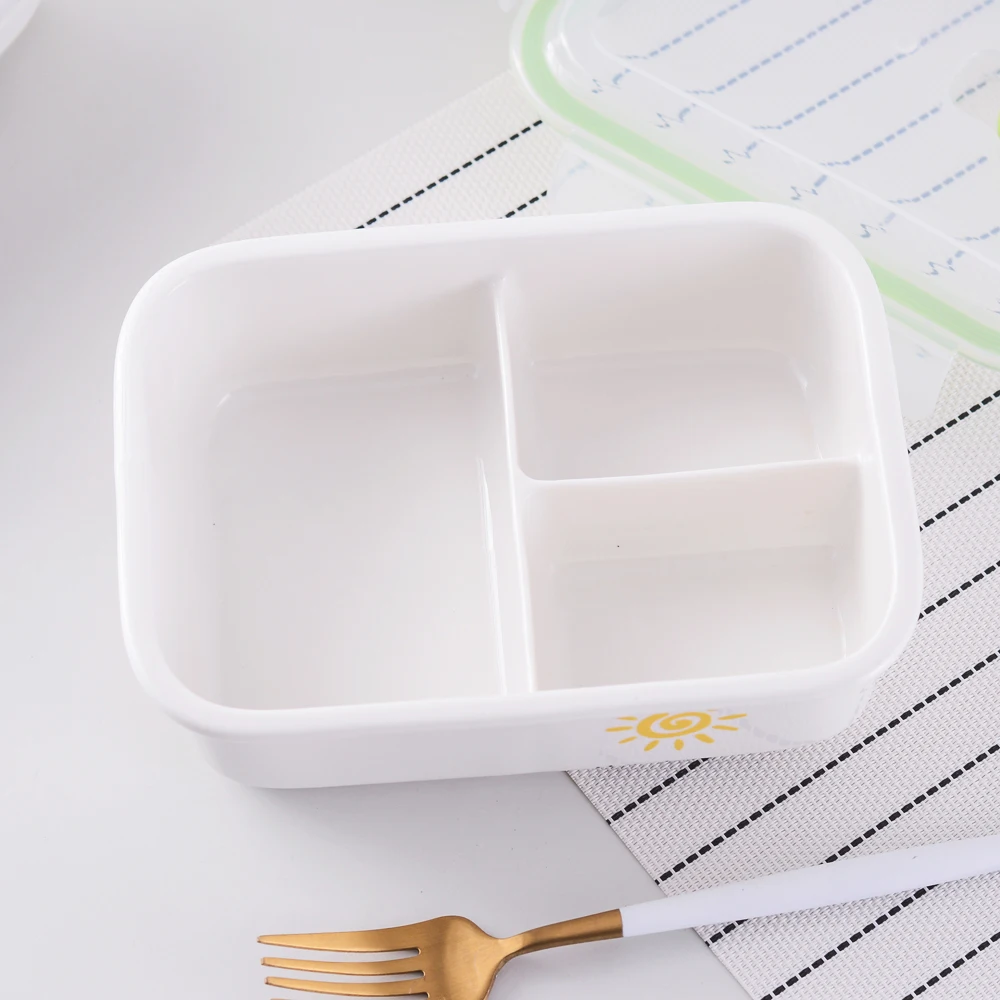 Itringal керамический Ланч-бокс Bento коробки для детей с подогревом кухонные контейнеры для продуктов с отделениями ящик для хранения