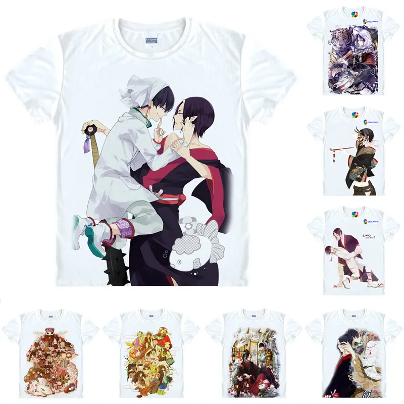 Аниме футболка Coolprint Hozuki's Coolheadedness футболки с коротким рукавом Hoozuki No Reitetsu Hozuki