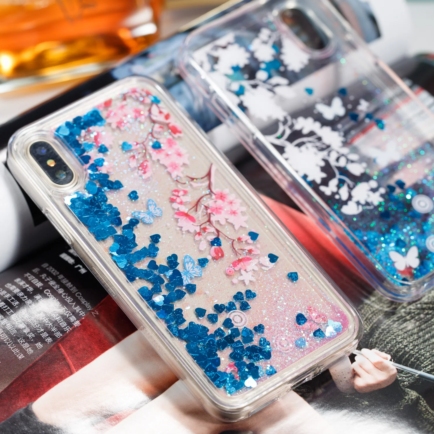 Жидкий чехол для iPhone XS Max XR X 10 8 7 6 6s Plus SE 4 4S 5 5S 5C 2018 Мягкий силиконовый с рисунком