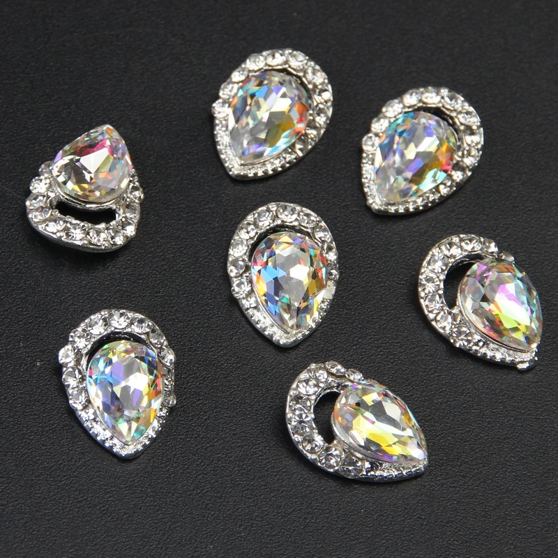 10 шт./лот высокое качество блеск кристаллов и горный хрусталь ногтей украшения