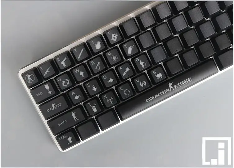 1 комплект ABS CSGO механическая клавиатура колпачки личности прозрачный носимая клавиша
