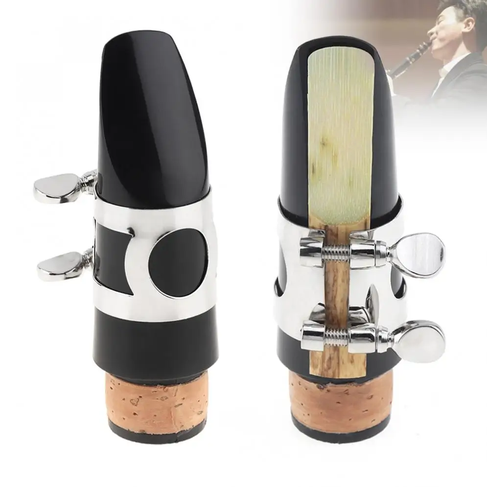 

Bb Clarinet Mouthpiece Set with Cap Reed Metal Ligature Woodwind Accessories