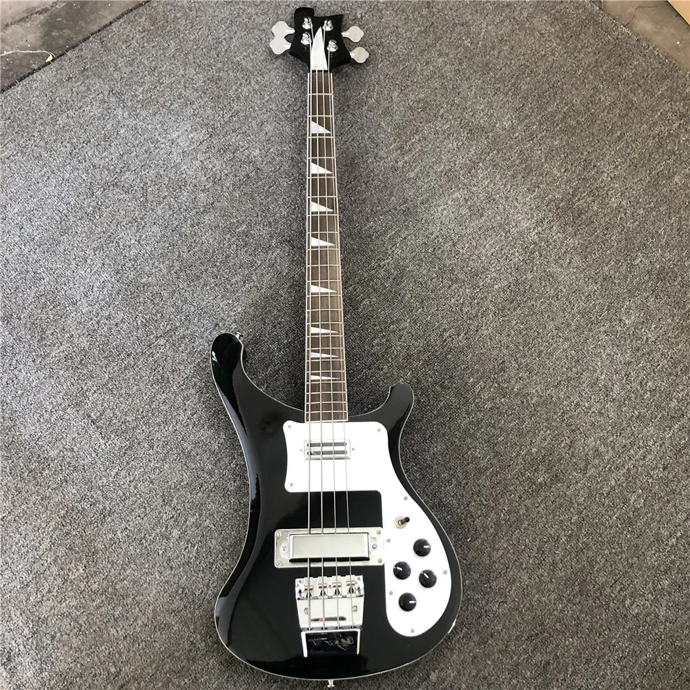 Kaiyun фабрика на заказ Rickenback 4 струнная бас-гитара. Ricken4003 весь корпус красивый резной бас. реальное фото