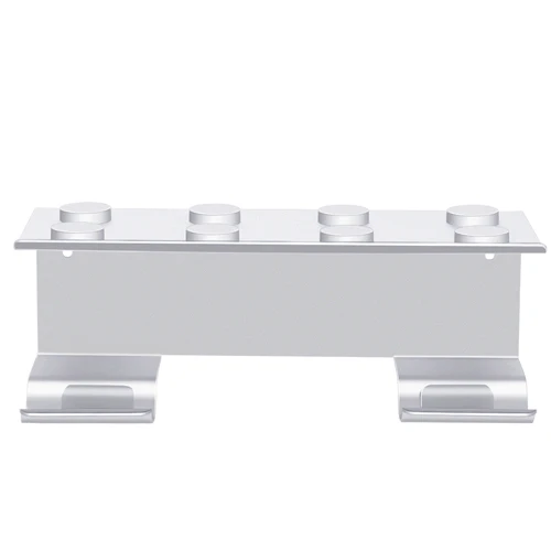 Silver BUBM настенный фен для волос, стеллаж для хранения, для ванной, щипцы для завивки, держатель, не содержит гвоздей, экономит место, алюминиевая многофункциональная полка для туалета - Цвет: Silver