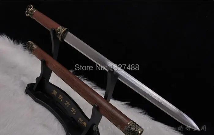 Китайский военный меч/полная танка/стальная/сплавная арматура/Longquan first han jian|fitting a