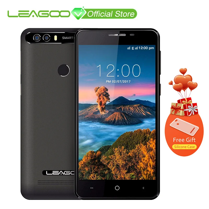 LEAGOO KIICAA мощность Android 7 0 Dual Камера 4000 мАч 5 дюймов MT6580A 4 ядра 2 Гб оперативная память