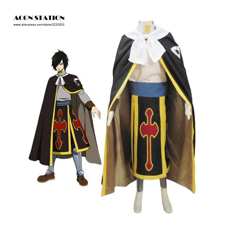

Free Shipping Black New Fairy Tail Dragon Slayer Shadow Dragon Rogue Cheney Ryos Full set Brand Cosplay Adult Costumes