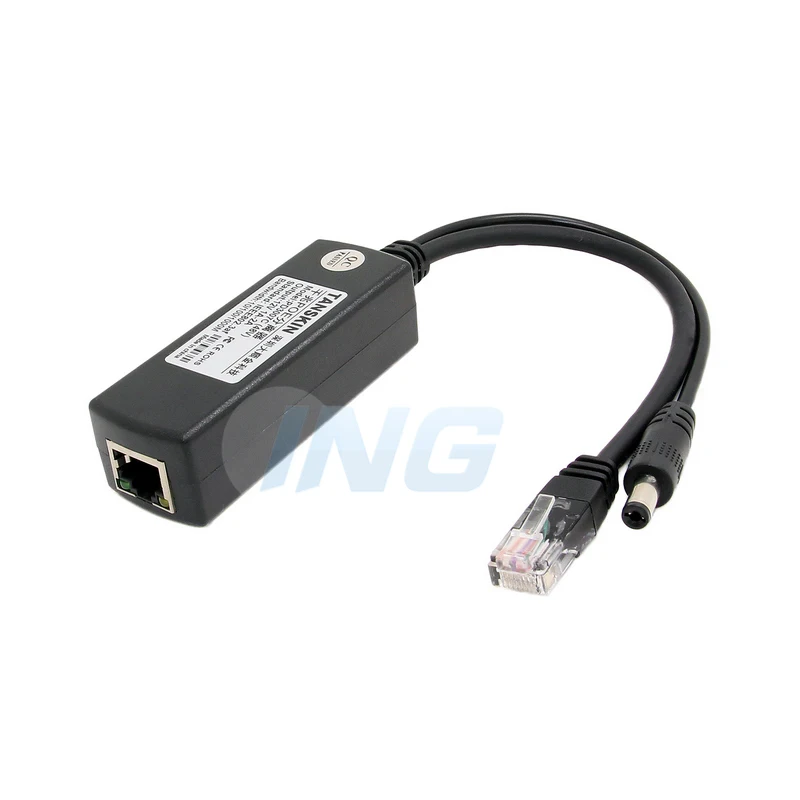 Абсолютно новый 10/100/1000 м PoE сплиттер со стандартом IEEE 802.3af и 12 В 1 2A выходная