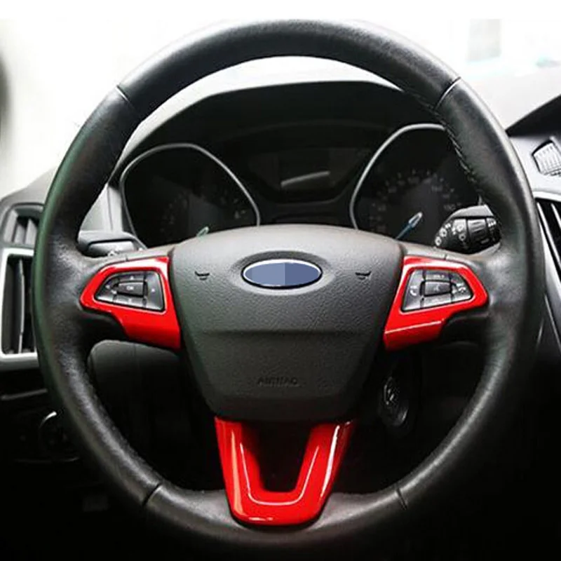 ABS краска для украшения руля автомобиля отделка блестки наклейка Ford Focus 4 MK4 2014 2015