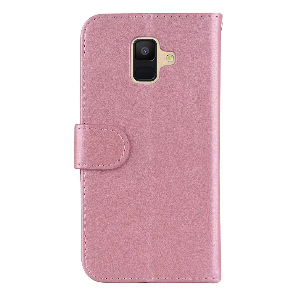 FGHGF Дизайн чехол для samsung A3 A5 2017 A6 A8 2018 плюс кожаный флип телефона Чехол кошелек