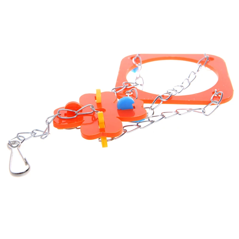 

Birds Parrots Hanging Feed Bowl Swing Cage Toys For Parakeet Cockatiel Cockatoo for bird toy