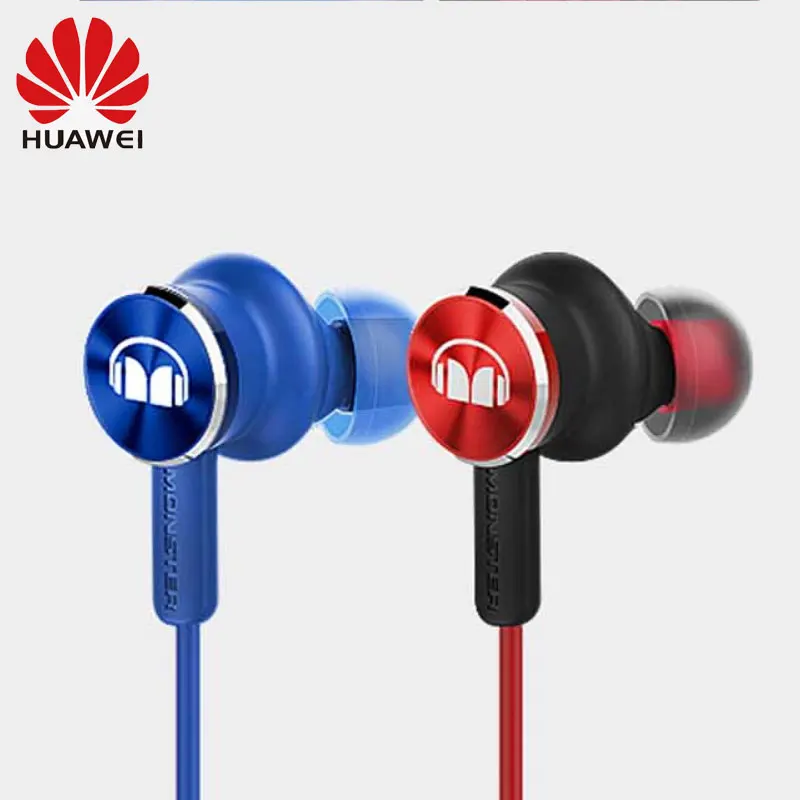 Оригинальные наушники Huawei Honor AM17 Monster2 3 5 мм в ухо микрофон проводное управление 1