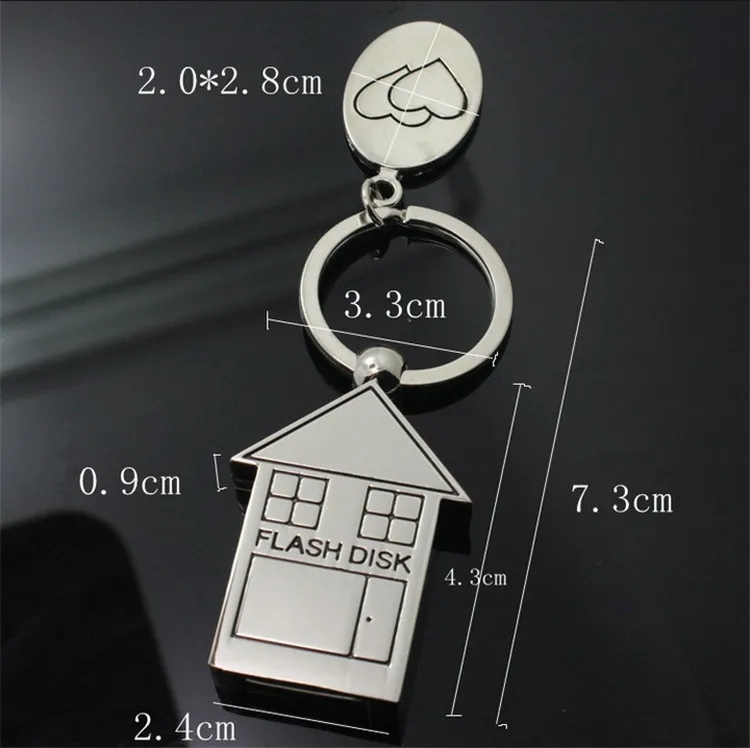 USB 3. 0 флеш накопитель в виде металлического домика 8 ГБ 16 32 64 ГБ|usb flash drive 8gb|64gb usbcustom