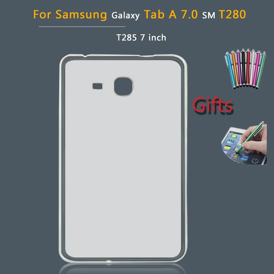 Tab A 7.0 T280 T285 Силиконовый чехол для Samsung Galaxy Tab 4 7,0 8,4/Tab S 7,0 10,1 Wi-Fi SM-T230 T330 T331 T515 T280 P580 мягкие ТПУ чехлы для планшетов - Цвет: Tab A 7.0 T280 T285