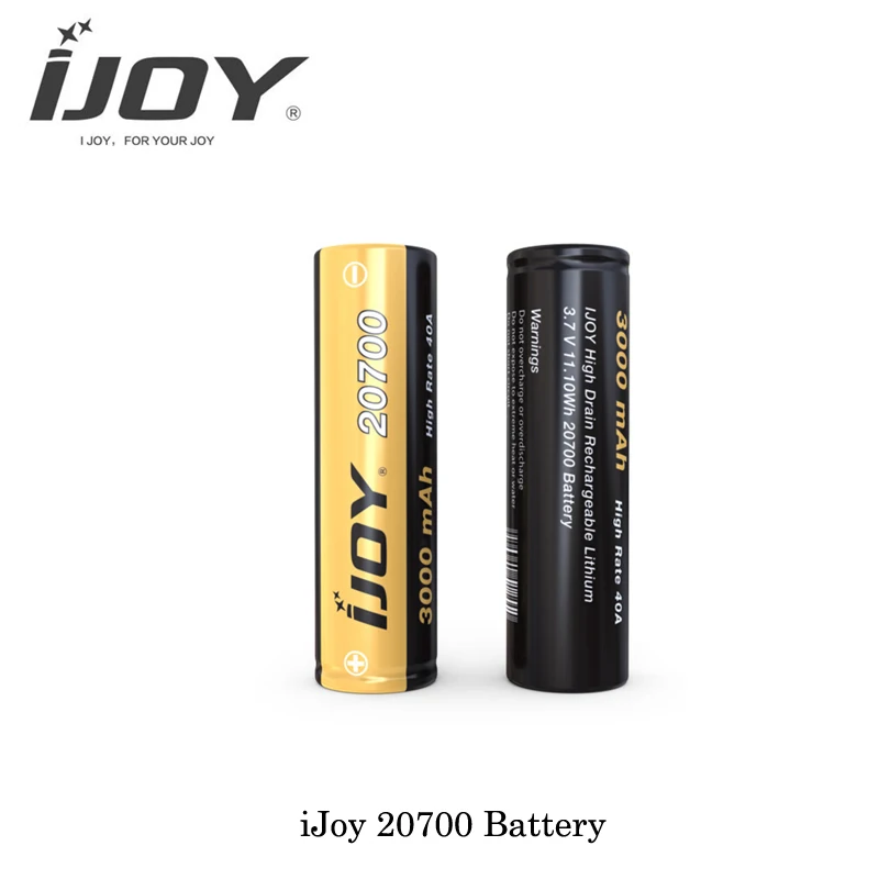 Оригинальная Аккумуляторная Батарея IJOY 20700 3 7 в 3000 мАч батарея 40 ампер для IJoy