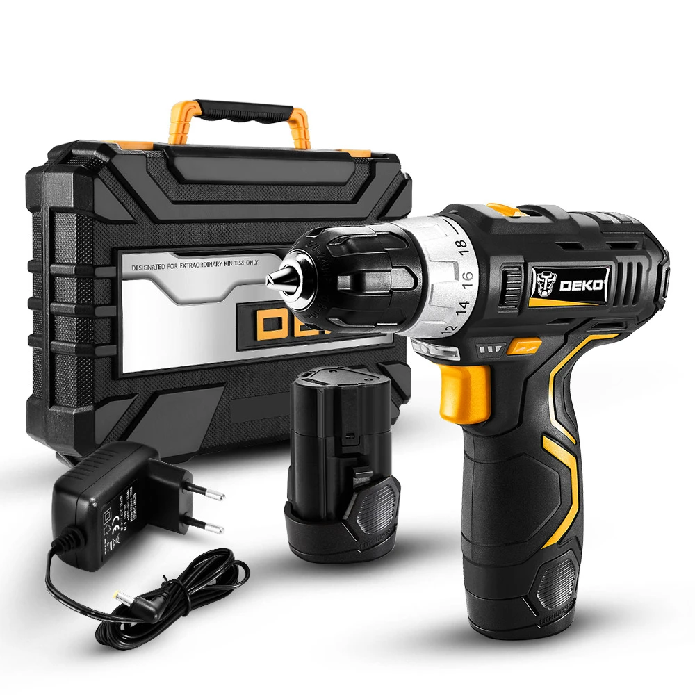 DEKO GCD12DU3 12V беспроводная дрель Электрическая мини с литий ионной
