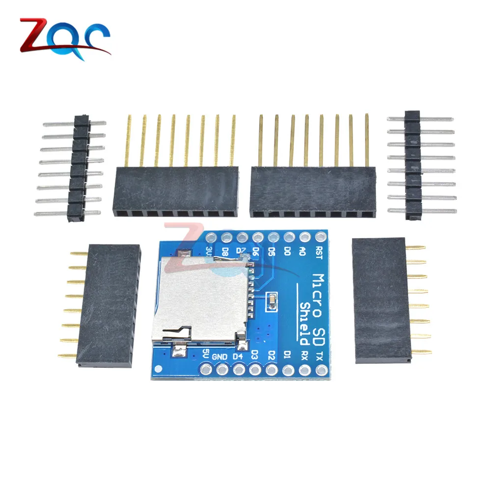 Микро sd карта щит WeMos D1 Мини WiFi ESP8266 TF памяти модуль с контактами для Arduino|shield card|shield