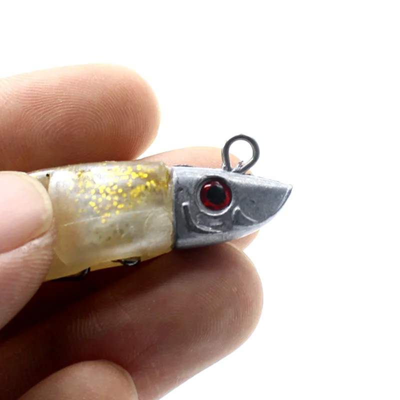 

Jigging Soft Bait Fishing Lures 10cm/15.5g 13cm/26g Lead Head Jig Fish Sea Bass Crank Hook Lure Fishing Accessories Sea Goods