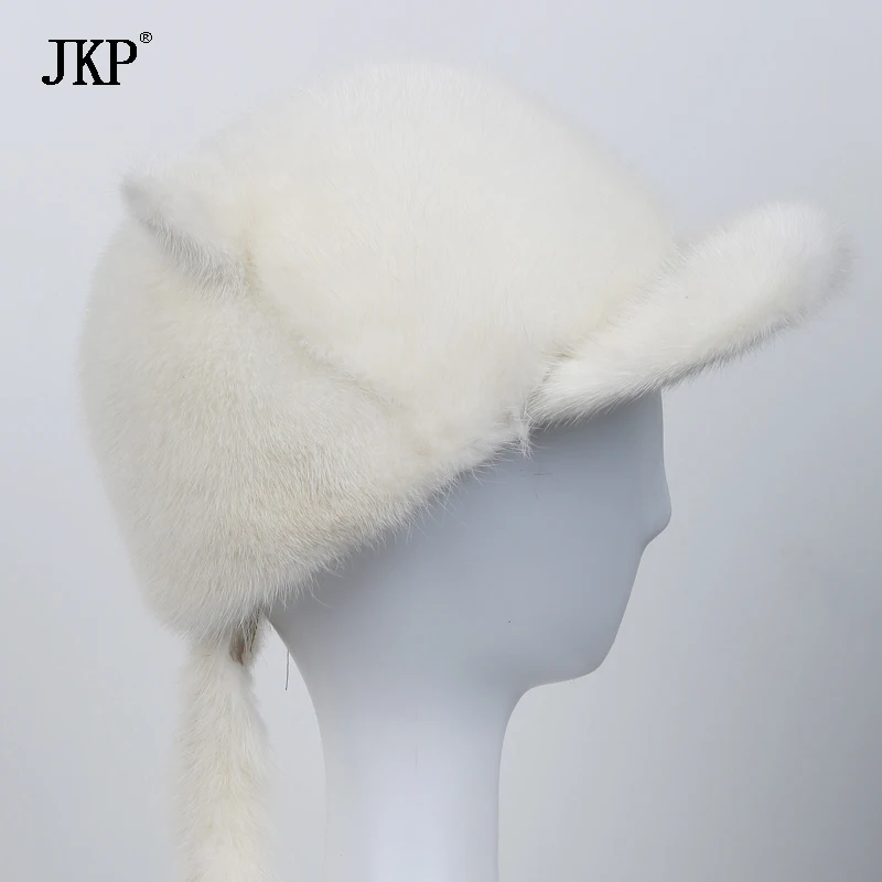 Шапка женская из натурального меха норки модная шапка в русском стиле элегантная