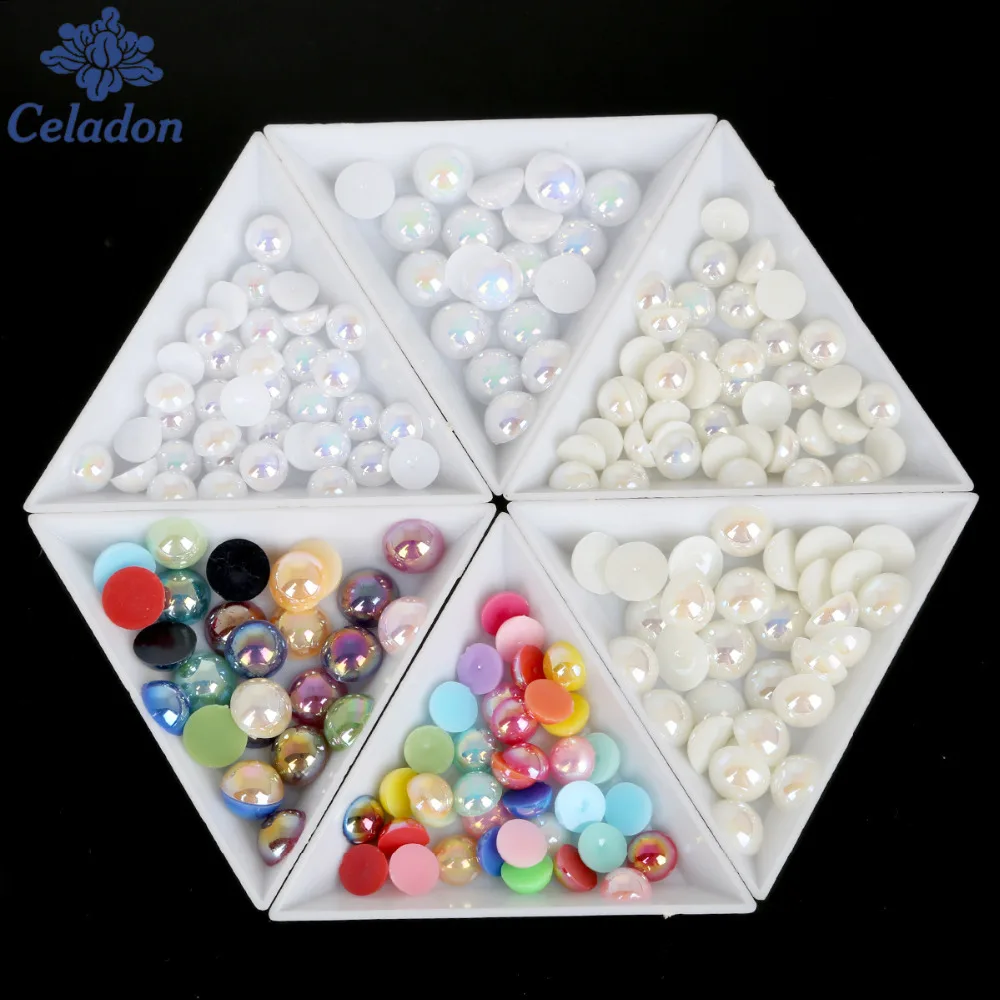 Полукруглые бусины из АБС пластика с имитацией жемчуга|pearl half|pearls half roundbeads beads |