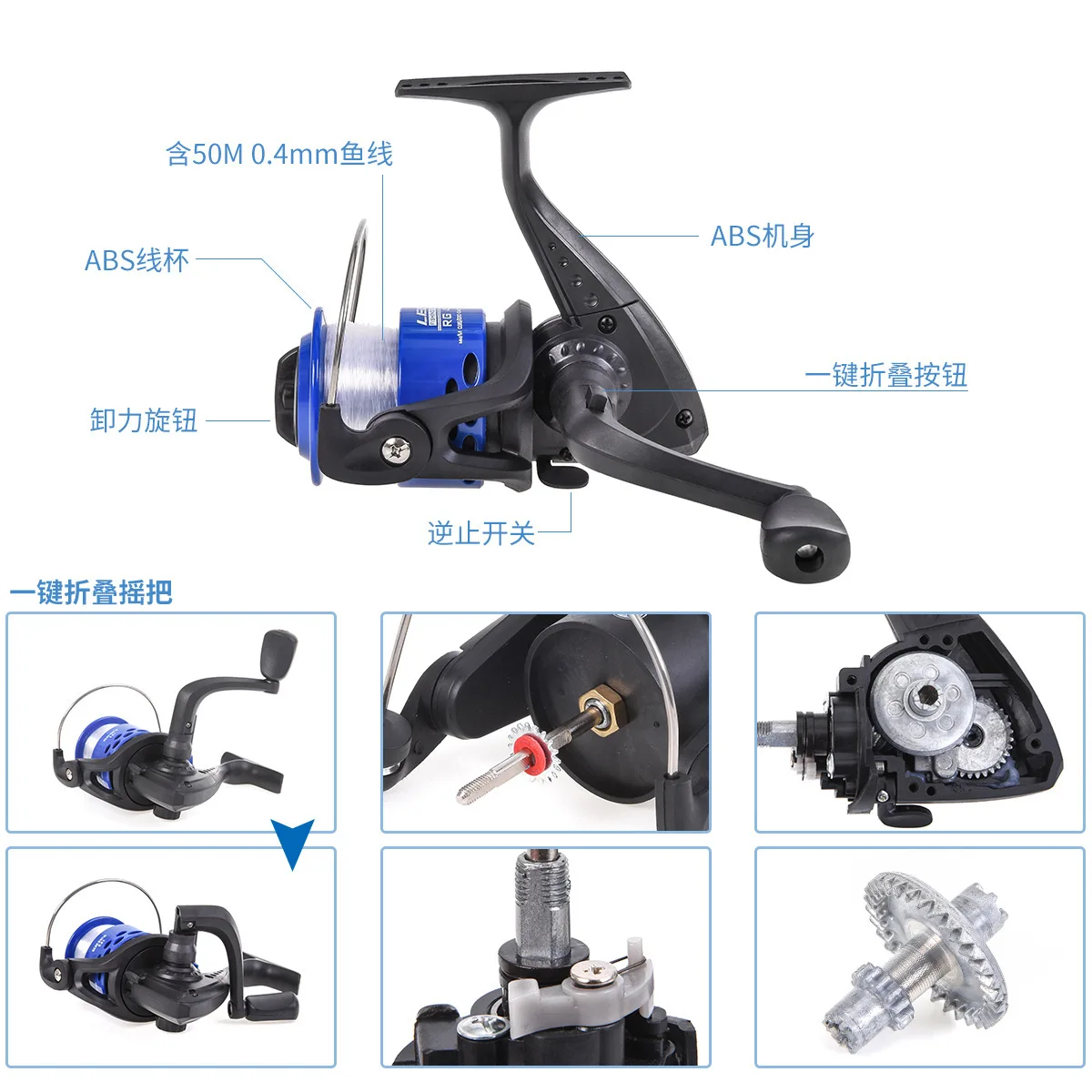 LEO spinning reel ABS fishing gear Carretilha de pesca baitcasting molinete Free Shipping | Спорт и развлечения