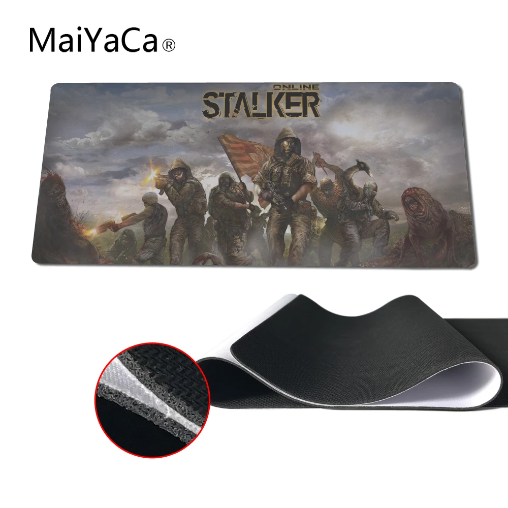 MaiYaCa Stalker на заказ большой игровой коврик для мыши большой размер 900*400 Высокое качество DIY картина с краем блокировки и края не блокировки