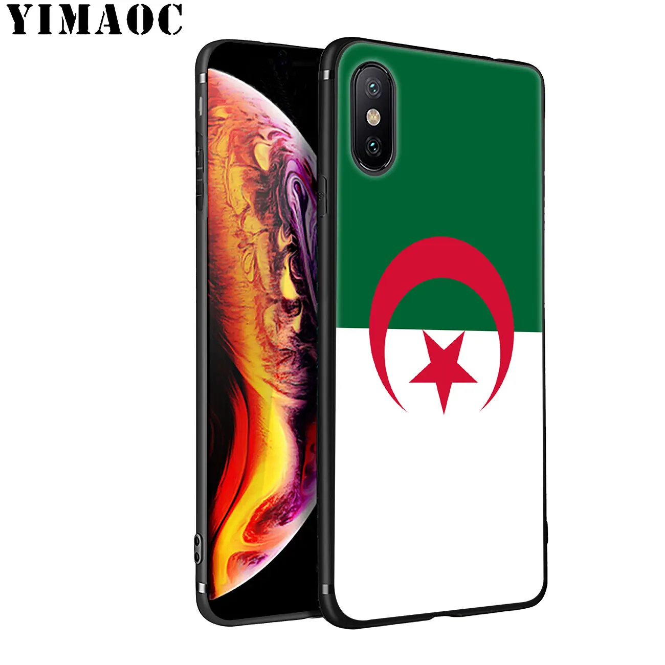 Мягкий силиконовый чехол для телефона YIMAOC с флагом Алжира iPhone 11 Pro XS Max XR X 6 6S 7 8 Plus 5