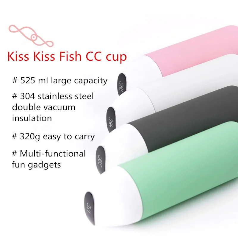 Xiaomi умная вакуумная изоляционная бутылка Kiss Fish термосы OLED температурный дисплей