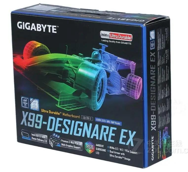 Новинка для Gigabyte GA-X99-Designare EX оригинальная б/у настольная материнская плата X99-Designare EX X99 LGA 2011-V3 DDR4 SATA 3 USB3.0 ATX