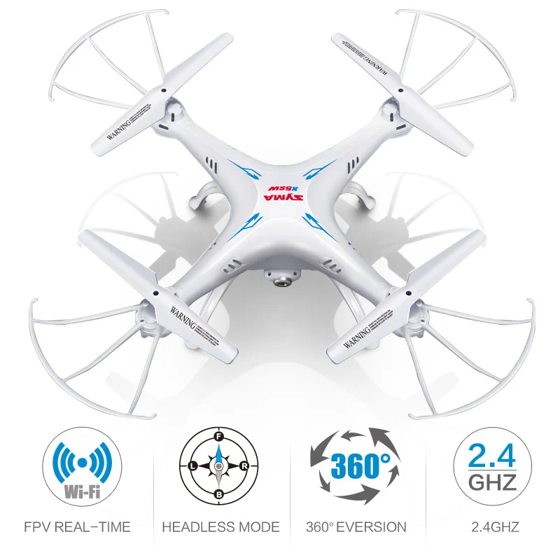 Дрон SYMA X5SW с Wi-Fi камерой в режиме реального времени передача FPV Квадрокоптер (X5C